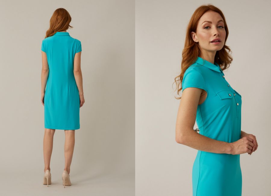 Joseph Ribkoff Silk Knit Shirt Dress Style 221270