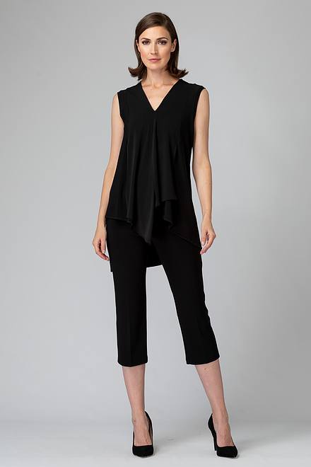 Pleated Pants Style C143105. Black. 6