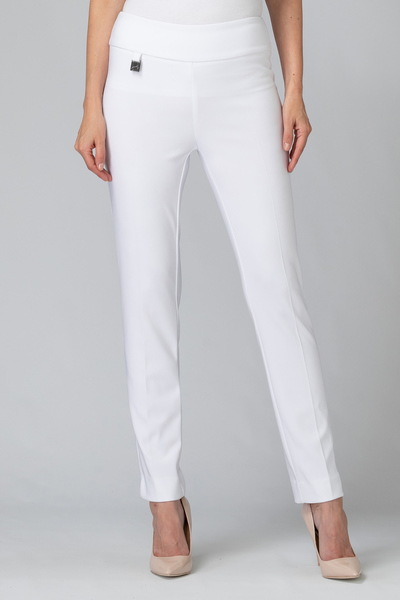 Contour Waistband Pants Style 144092. White. 2