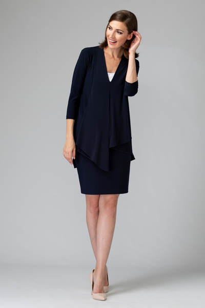 Mid-Rise Pencil Skirt Style 153071. Midnight Blue 40. 7