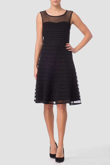 Joseph Ribkoff dress style 171160. Black/black