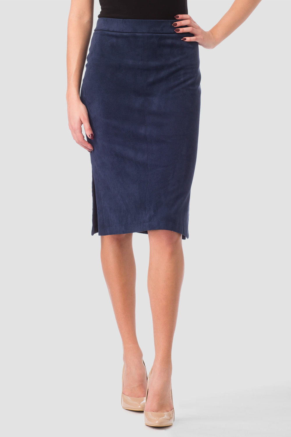 Joseph Ribkoff skirt style 171385. Navy Blue