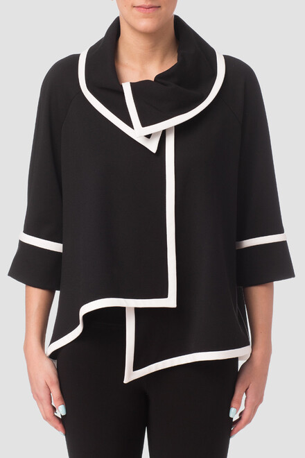 Joseph Ribkoff jacket style 173305. Black/vanilla