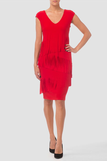 Joseph Ribkoff robe style 173008. Rouge A Levres 173