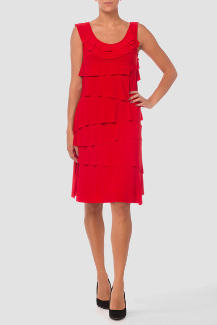 Joseph Ribkoff robe style 173015. Rouge A Levres 173