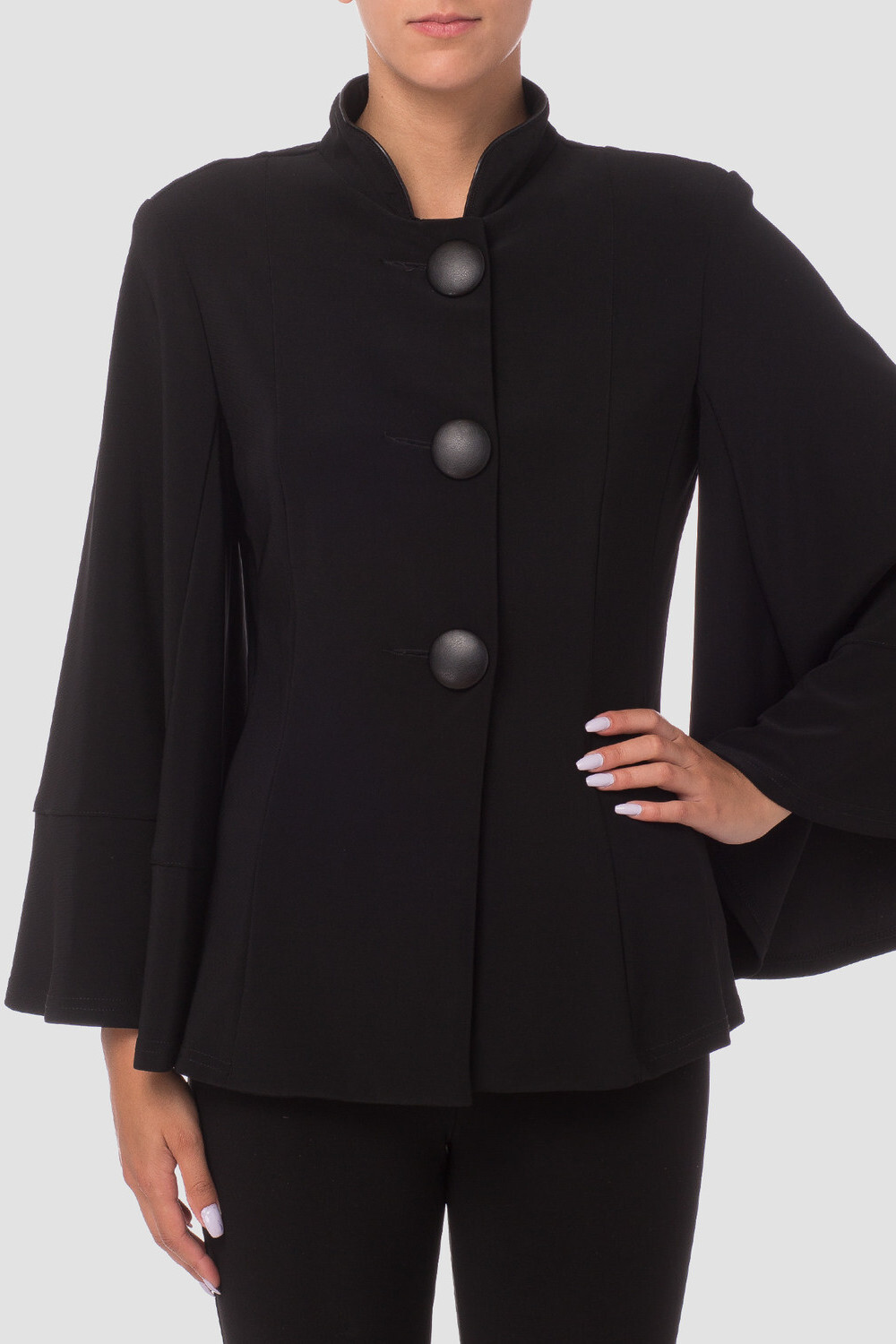 Joseph Ribkoff jacket style 173404. Black/black
