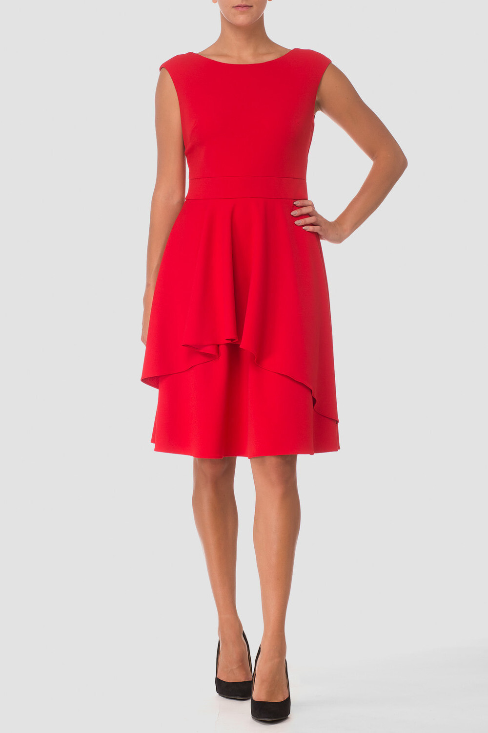 Joseph Ribkoff robe style 173409. Rouge A Levres 173