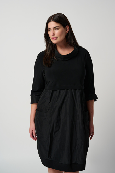Two-Tone Dress Style 173444. Black. 7