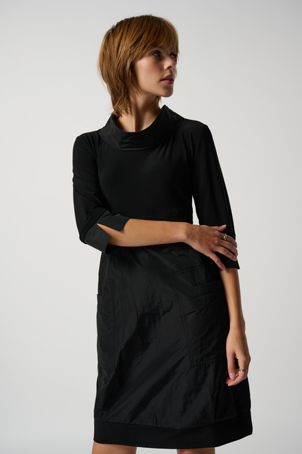 Two-Tone Dress Style 173444. Black. 8