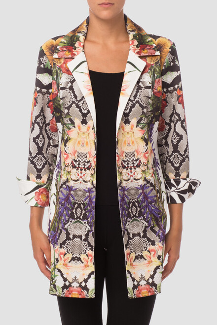 Joseph Ribkoff jacket style 173713. Offwhite/multi