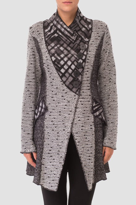 Joseph Ribkoff coat style 174812. Grey/black