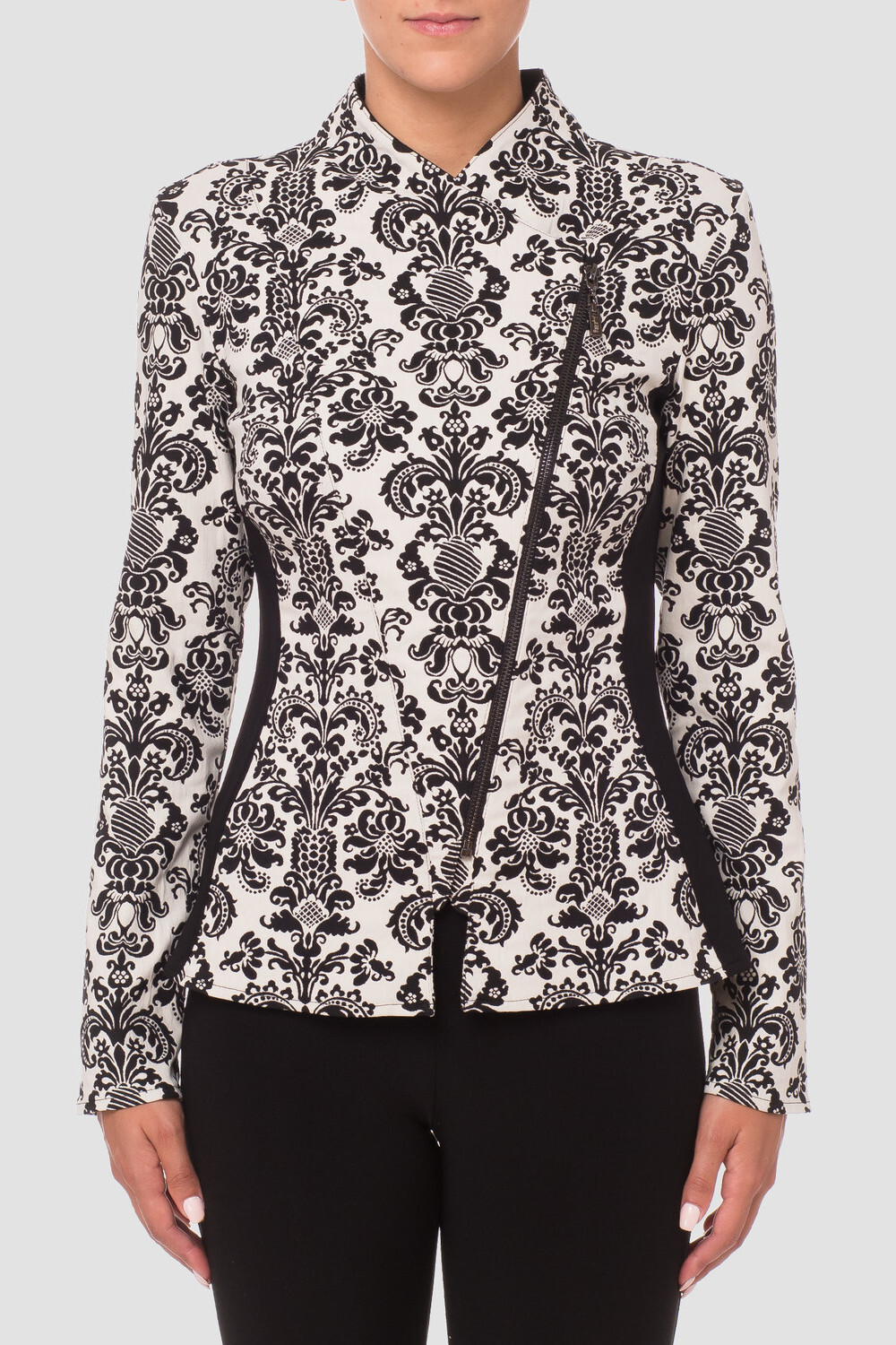 Joseph Ribkoff jacket style 174840. Black/ecru