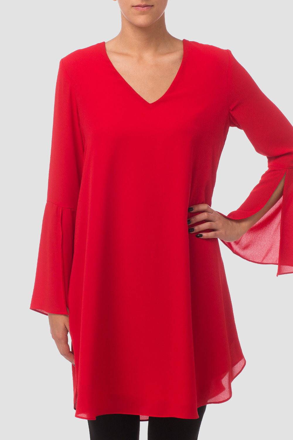 Joseph Ribkoff robe style 173259. Rouge A Levres 173