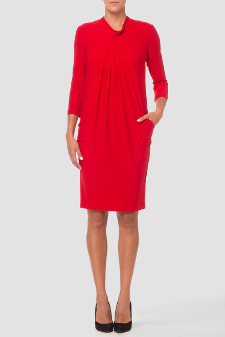 Joseph Ribkoff robe style 173030. Rouge A Levres 173