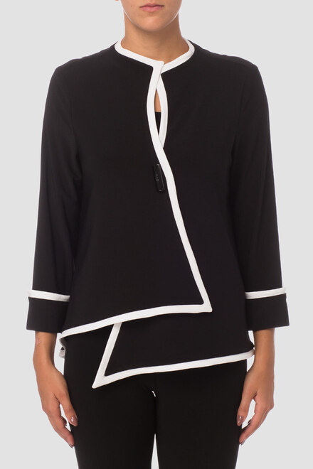 Joseph Ribkoff jacket style 181147X. Black/vanilla