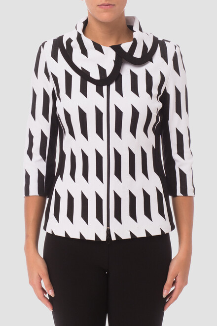 Joseph Ribkoff jacket style 181892. Black/white