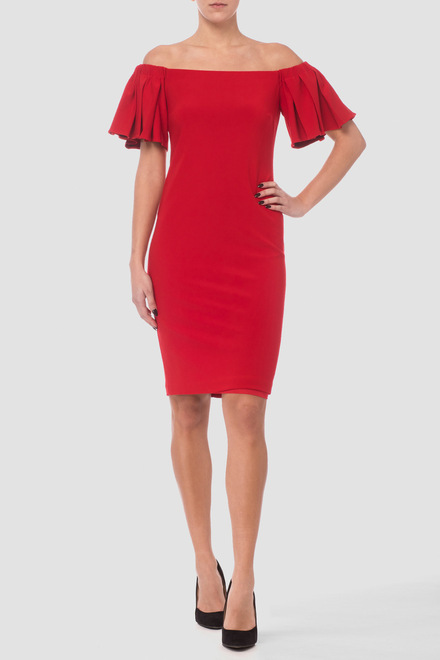 Joseph Ribkoff robe style 181029. Rouge A Levres 173