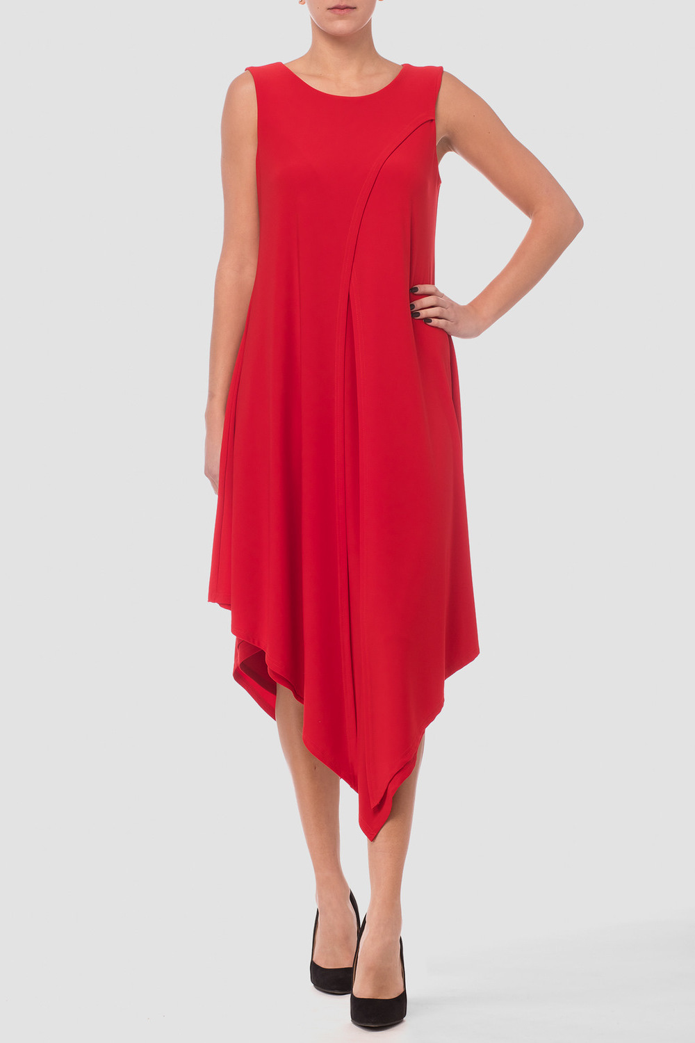 Joseph Ribkoff robe style 181044. Rouge A Levres 173