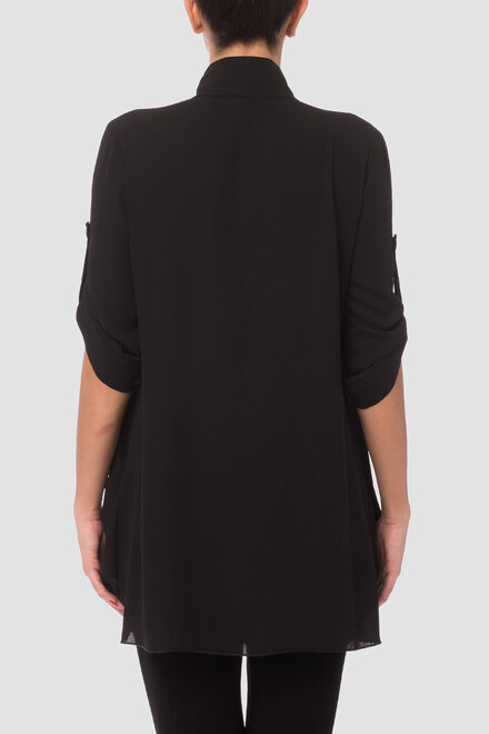 Joseph Ribkoff blouse style 181263. Black. 2