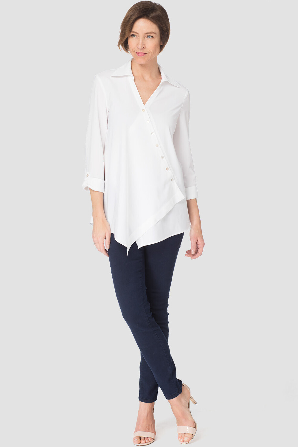 Joseph Ribkoff blouse style 181428. White