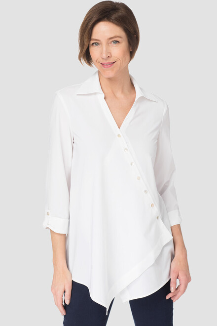 Joseph Ribkoff blouse style 181428. White. 2