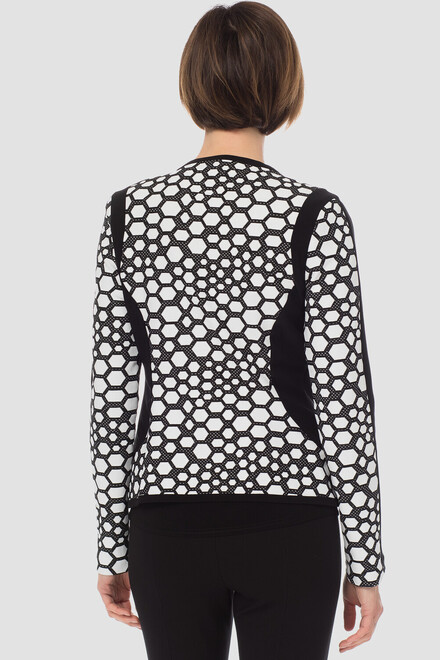 Joseph Ribkoff jacket style 181663. White/black. 3