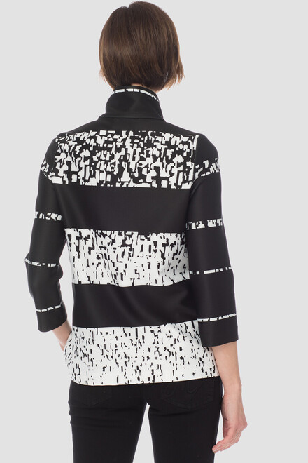 Joseph Ribkoff jacket style 181846. Black/white. 3