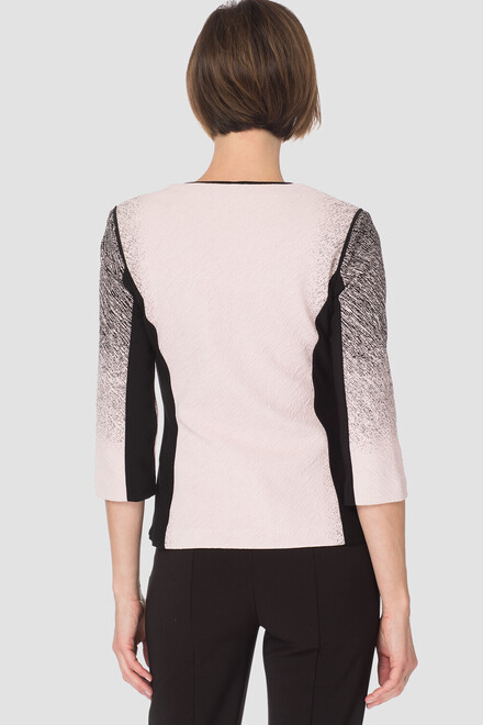 Joseph Ribkoff jacket style 181885. Pink/black. 4