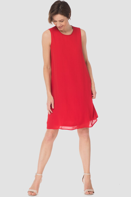 Joseph Ribkoff robe style 182246. Rouge A Levres 173