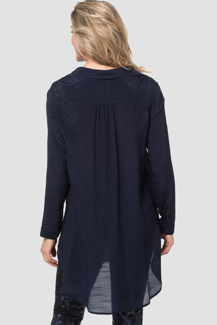 Joseph Ribkoff blouse style 182310. Bleu Minuit 40. 3