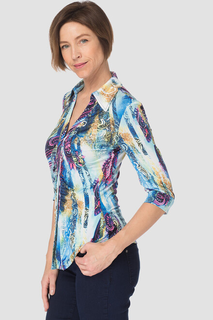 Joseph Ribkoff blouse style 182659. Multi. 3
