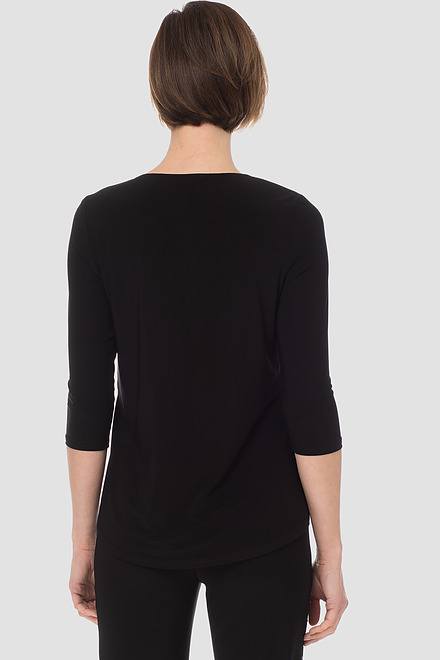 Classic 3/4 Sleeve T-Shirt Style 183171. Black. 3