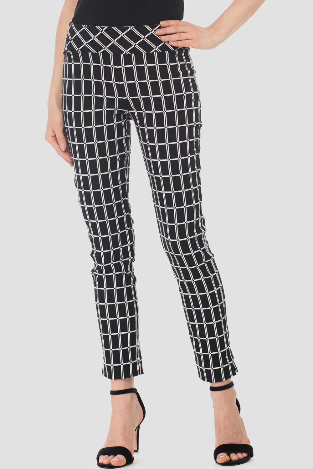 Joseph Ribkoff pantalon Style 183554. Noir/blanc