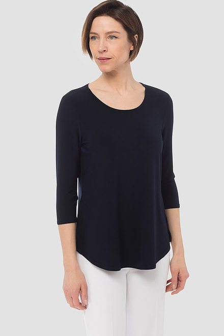Classic 3/4 Sleeve T-Shirt Style 183171. Midnight Blue 40