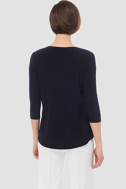 Classic 3/4 Sleeve T-Shirt Style 183171. Midnight Blue 40. 3