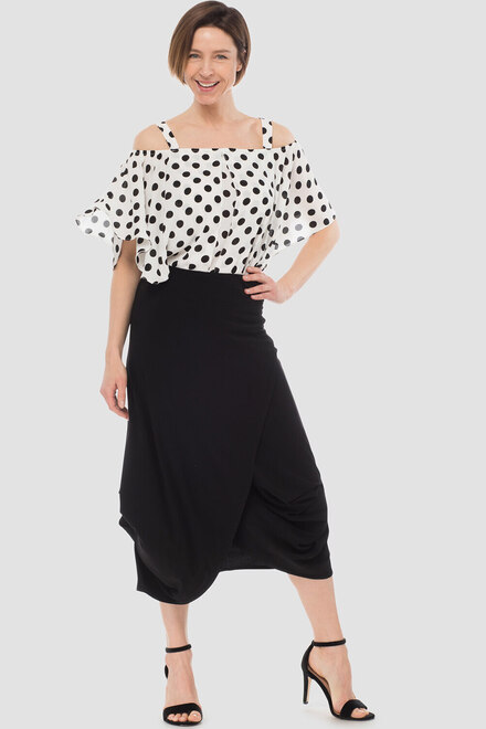 Joseph Ribkoff skirt style 183241. Black. 4