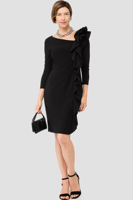Joseph Ribkoff dress style 183049. Black. 4