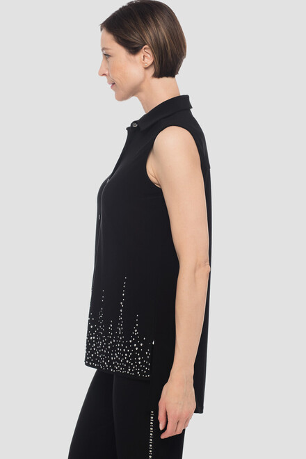 Joseph Ribkoff blouse style 183120. Black. 2