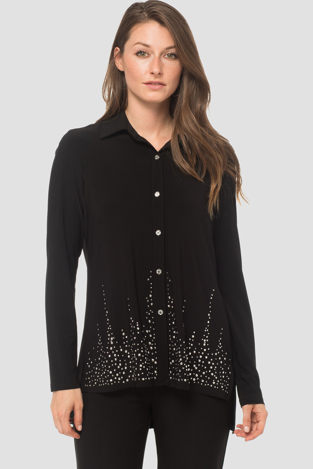 Joseph Ribkoff blouse style 183120X. Black