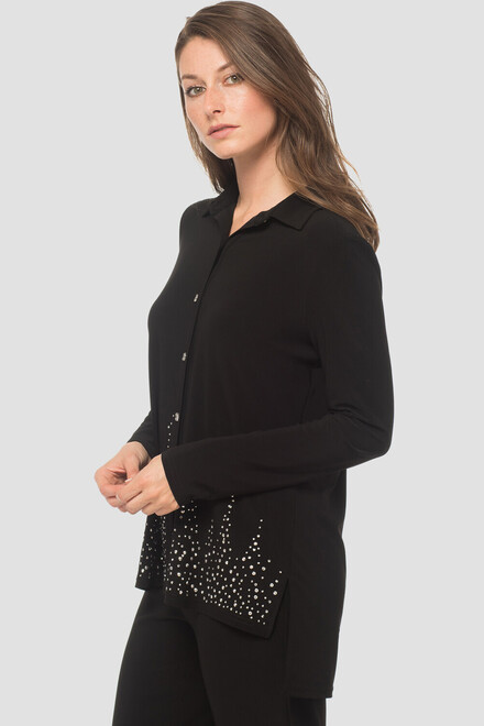 Joseph Ribkoff blouse style 183120X. Black. 2