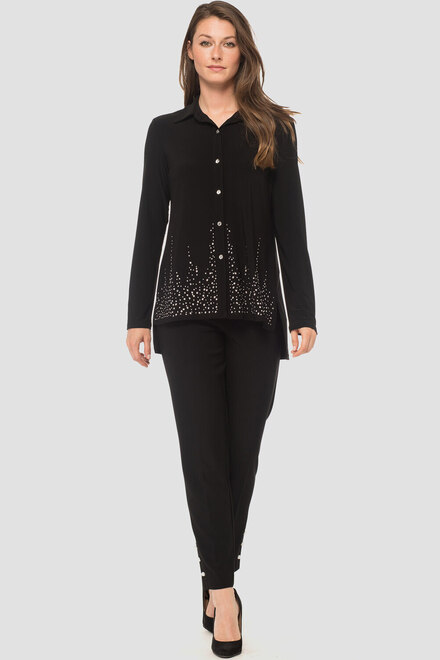 Joseph Ribkoff blouse style 183120X. Black. 5
