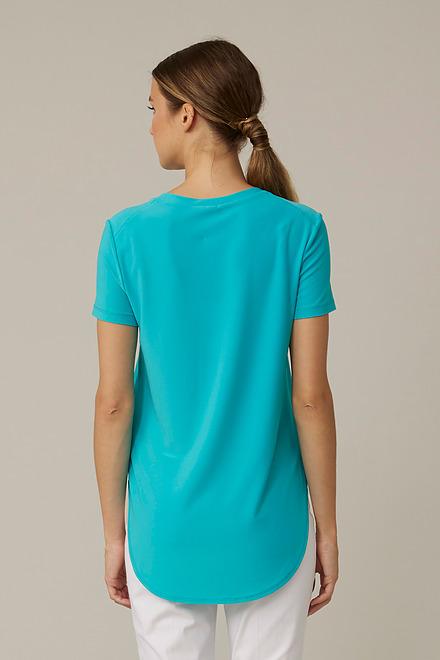 Longline T-Shirt Style 183220. Aruba Blue. 2