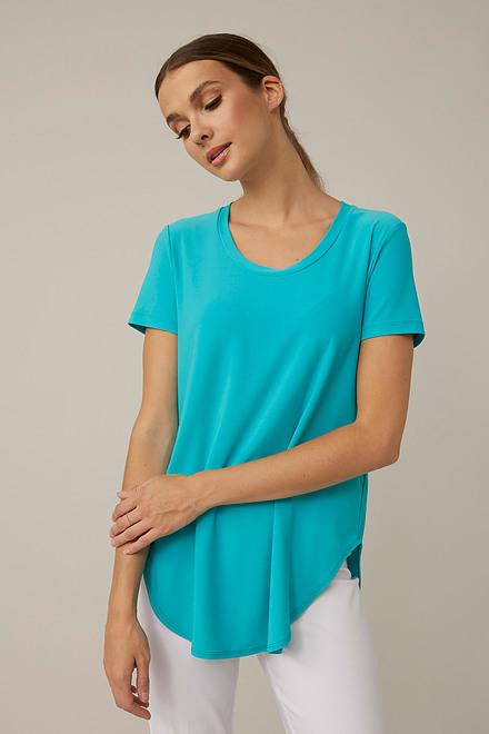 Longline T-Shirt Style 183220. Aruba Blue. 3