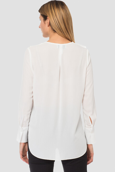 Joseph Ribkoff blouse style 183265. Blanc Cass&eacute;. 3