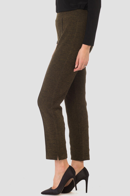 Joseph Ribkoff pantalon style 183321. Olive/noir. 3