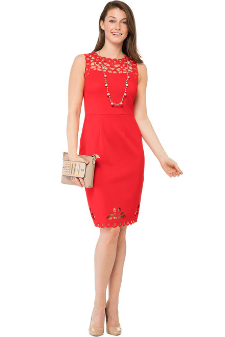 Joseph Ribkoff robe style 183339. Rouge A Levres 173. 8