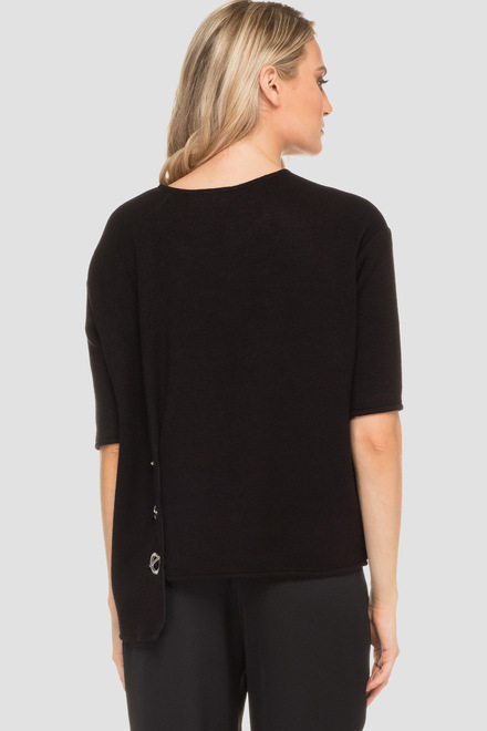 Joseph Ribkoff Sweater style 183384. Black. 5