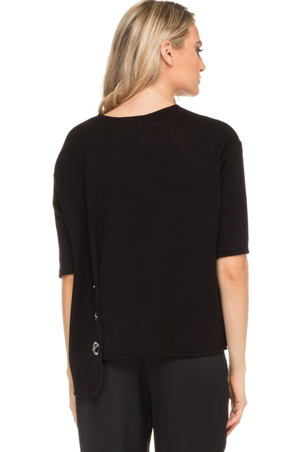 Joseph Ribkoff Sweater style 183384. Black. 6