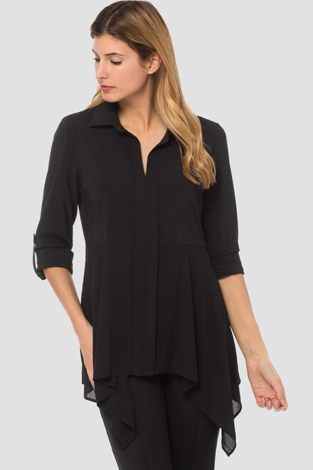 Joseph Ribkoff blouse style 183424. Black. 5