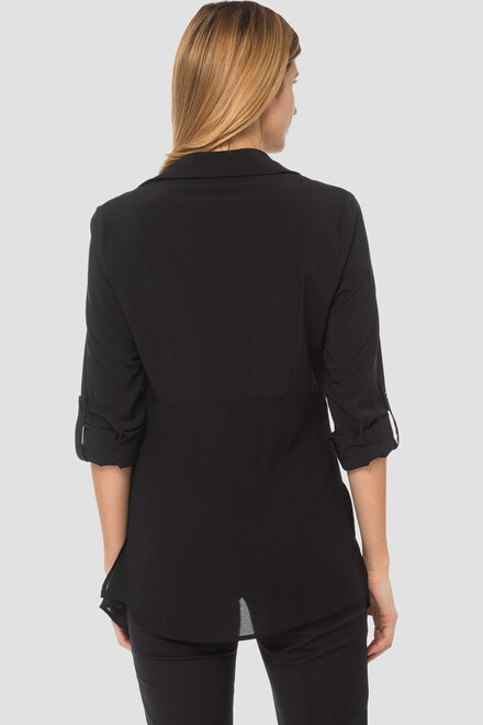 Joseph Ribkoff blouse style 183424. Black. 7